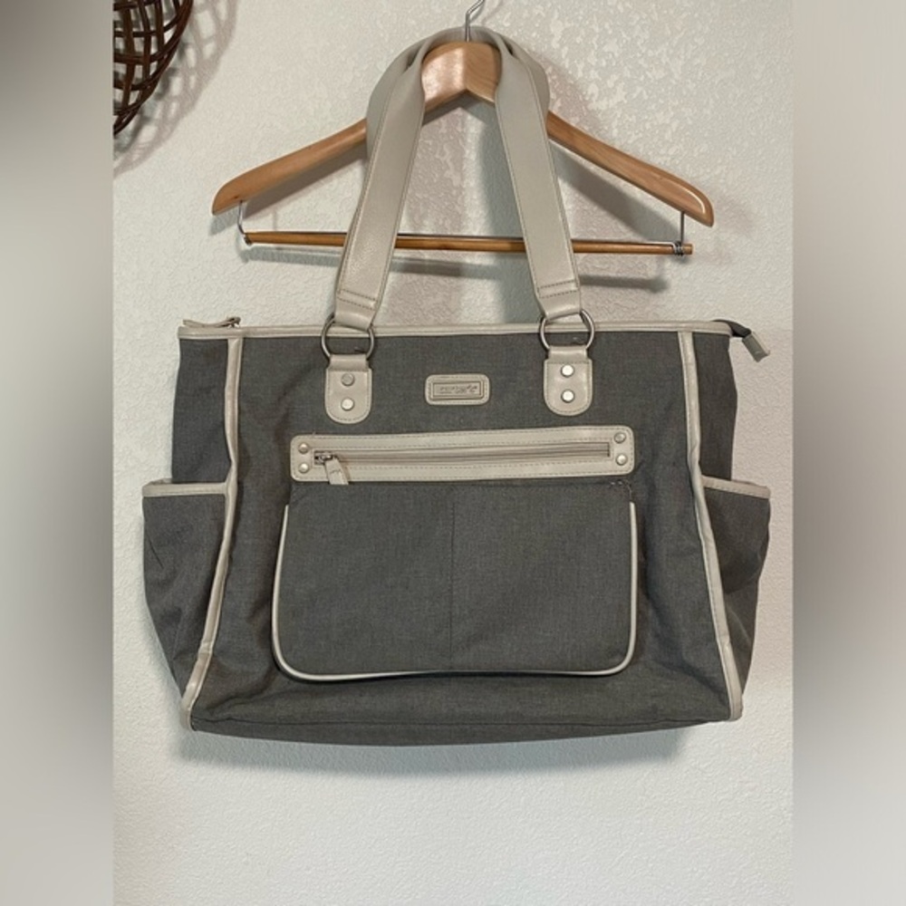 Carter’s Essence Gray  Diaper Bag Tote Extra Large Baby Product